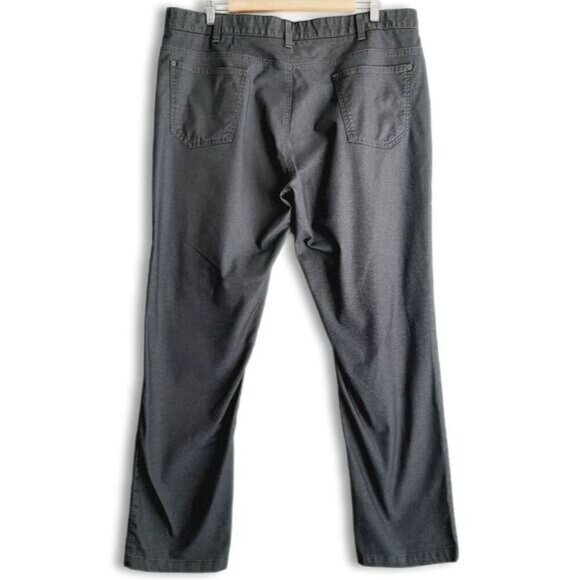 REACTION Kenneth Cole Chino Regular Fit Pants Grey Men's Sz 38 - Picture 6 of 11